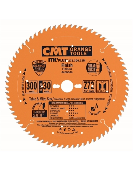 Itk Plus Crosscut Circular Saw Blades In Cmt Eco Range By Cmt 