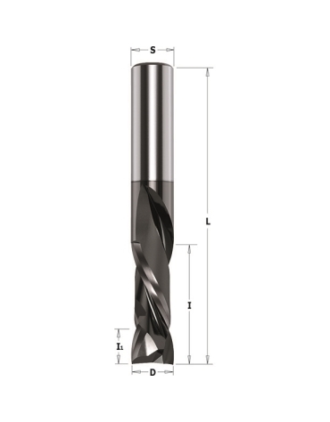 CMT - Fraise hélicoïdale angle de coupe positif en HWM - Fraise - Outils de  coupe 