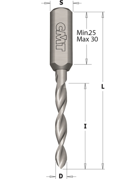 Solid Carbide Dowel Drills For Through Holes In Bits For Through Holes